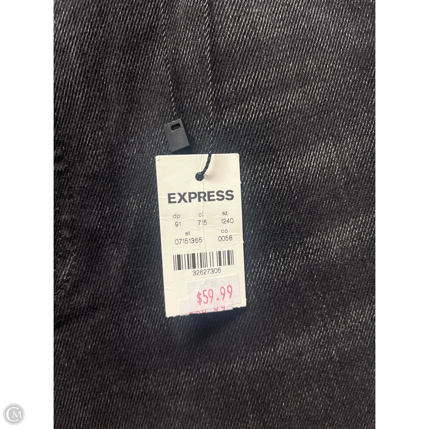 Jeans Flared By Express In Black Denim, Size: 10