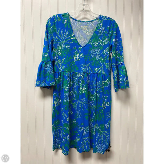 Dress Designer By Lilly Pulitzer In Blue & Green, Size: Xs