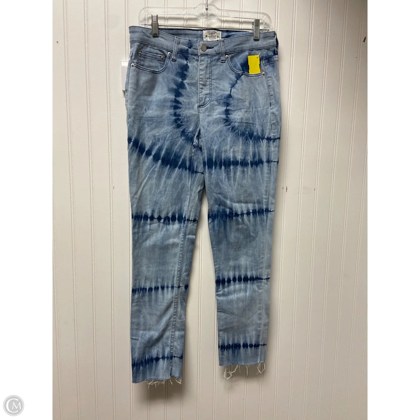 Jeans Straight By For The Republic In Tie Dye Print, Size: 8