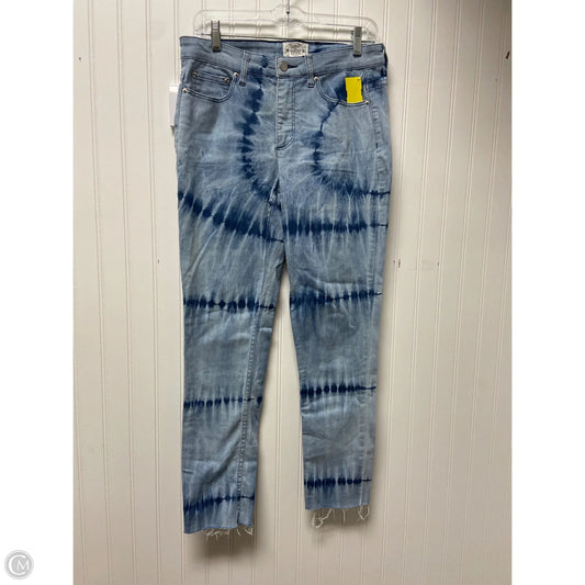 Jeans Straight By For The Republic In Tie Dye Print, Size: 8