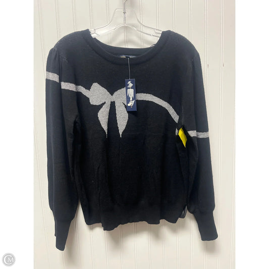 Sweater By Adrienne Vittadini In Black & Grey, Size: Xlp