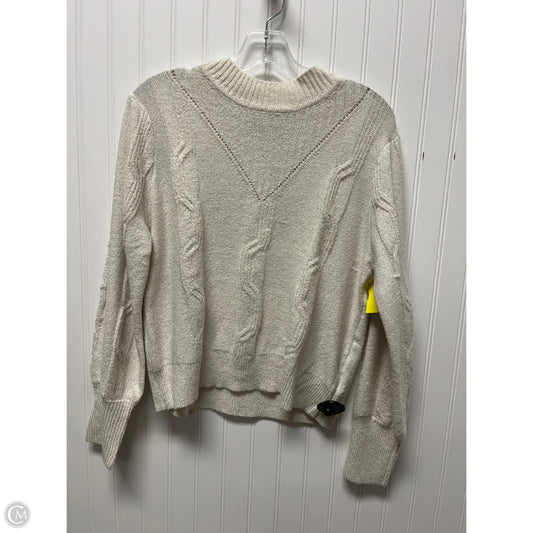 Sweater By Adrienne Vittadini In Beige, Size: Xlp