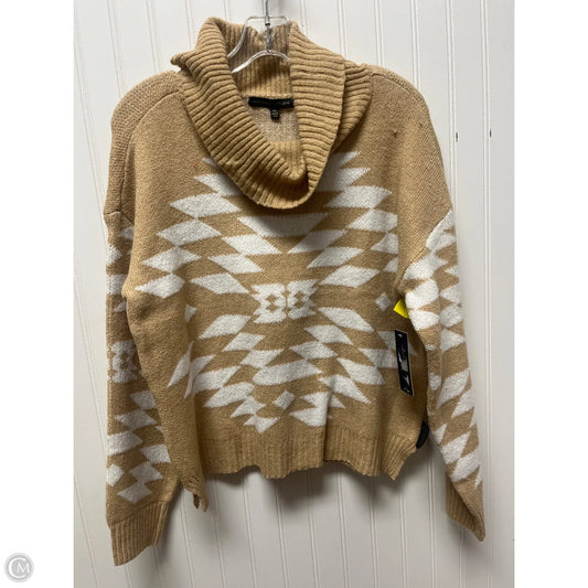 Sweater By Adrienne Vittadini In Tan, Size: Xlp