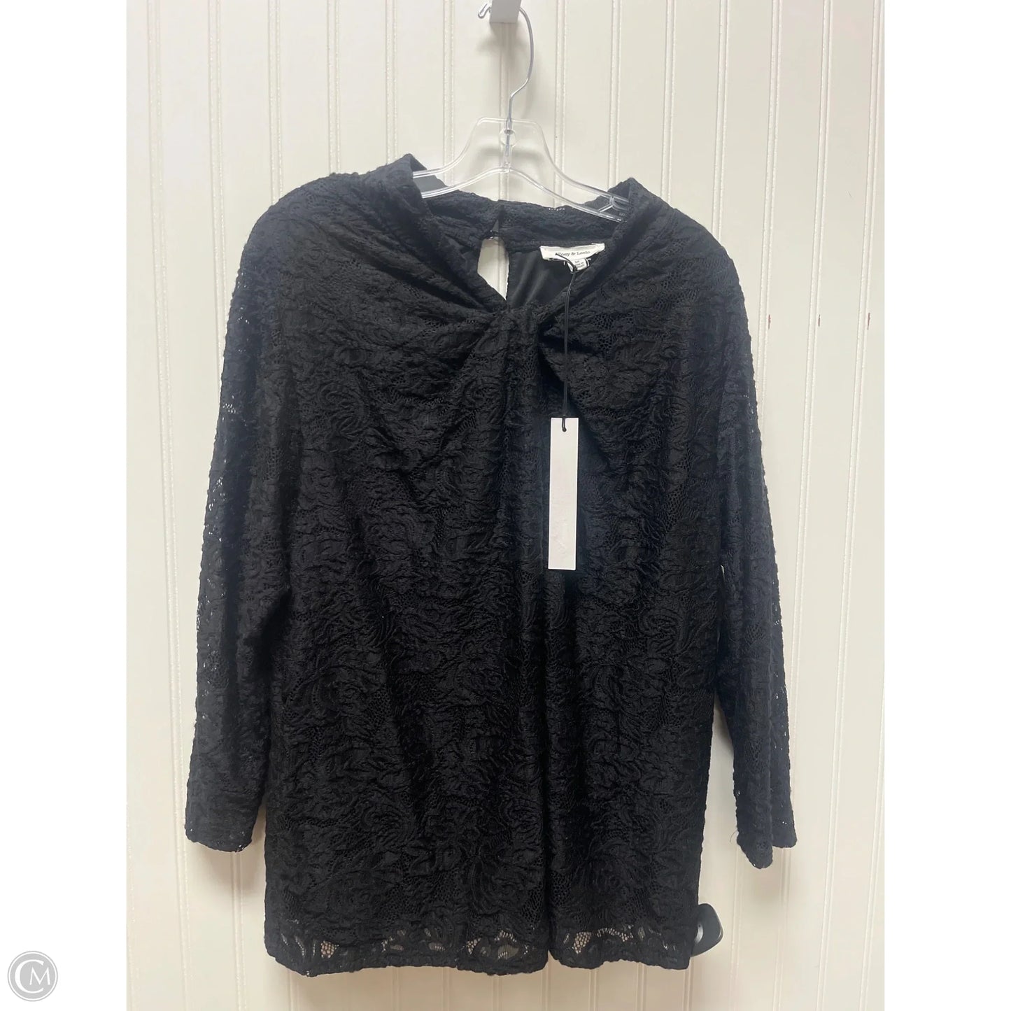 Top Long Sleeve By Clothes Mentor In Black, Size: 3x