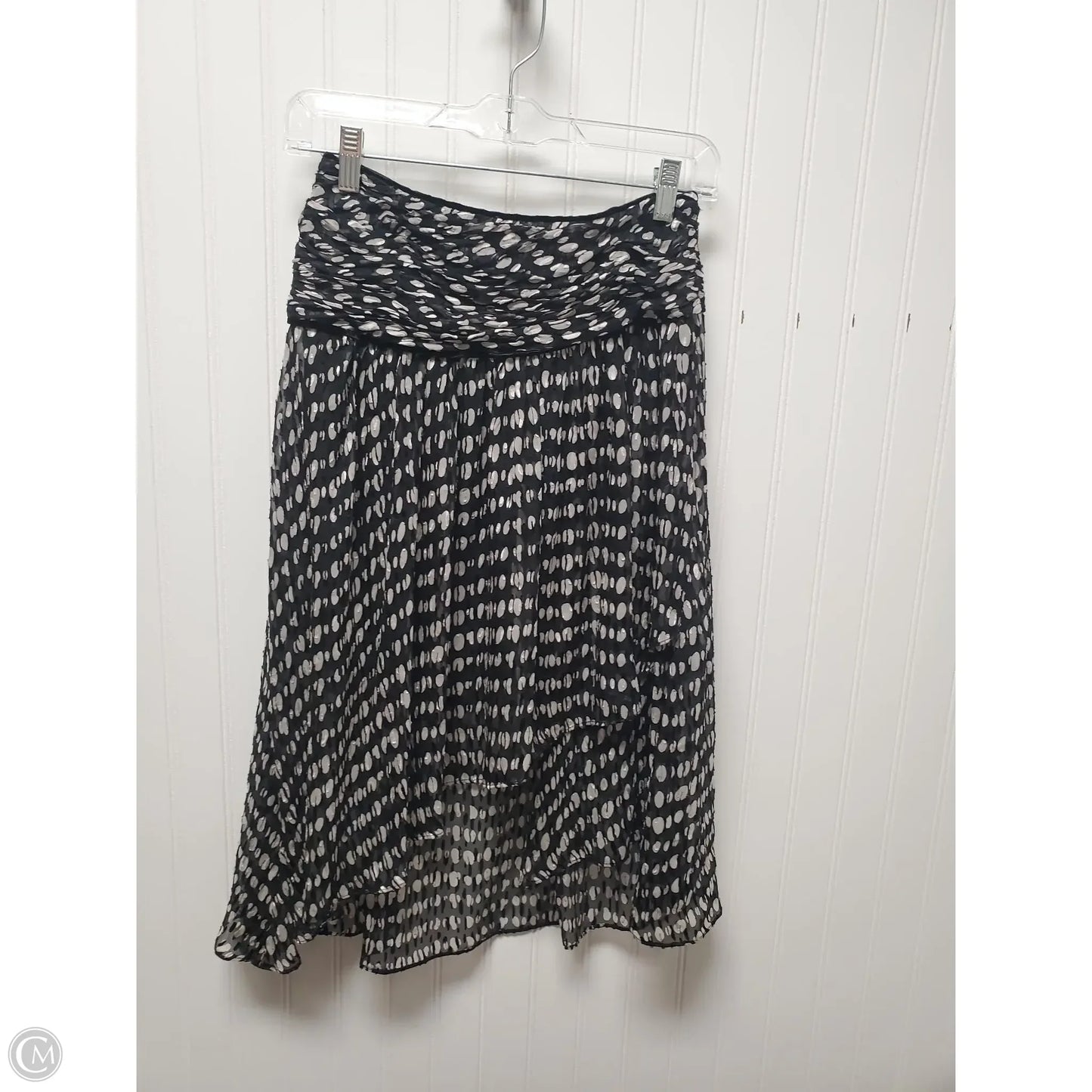 Skirt Midi By Cmb In Black & White, Size: 4