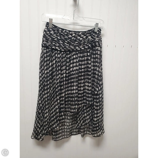 Skirt Midi By Cmb In Black & White, Size: 4