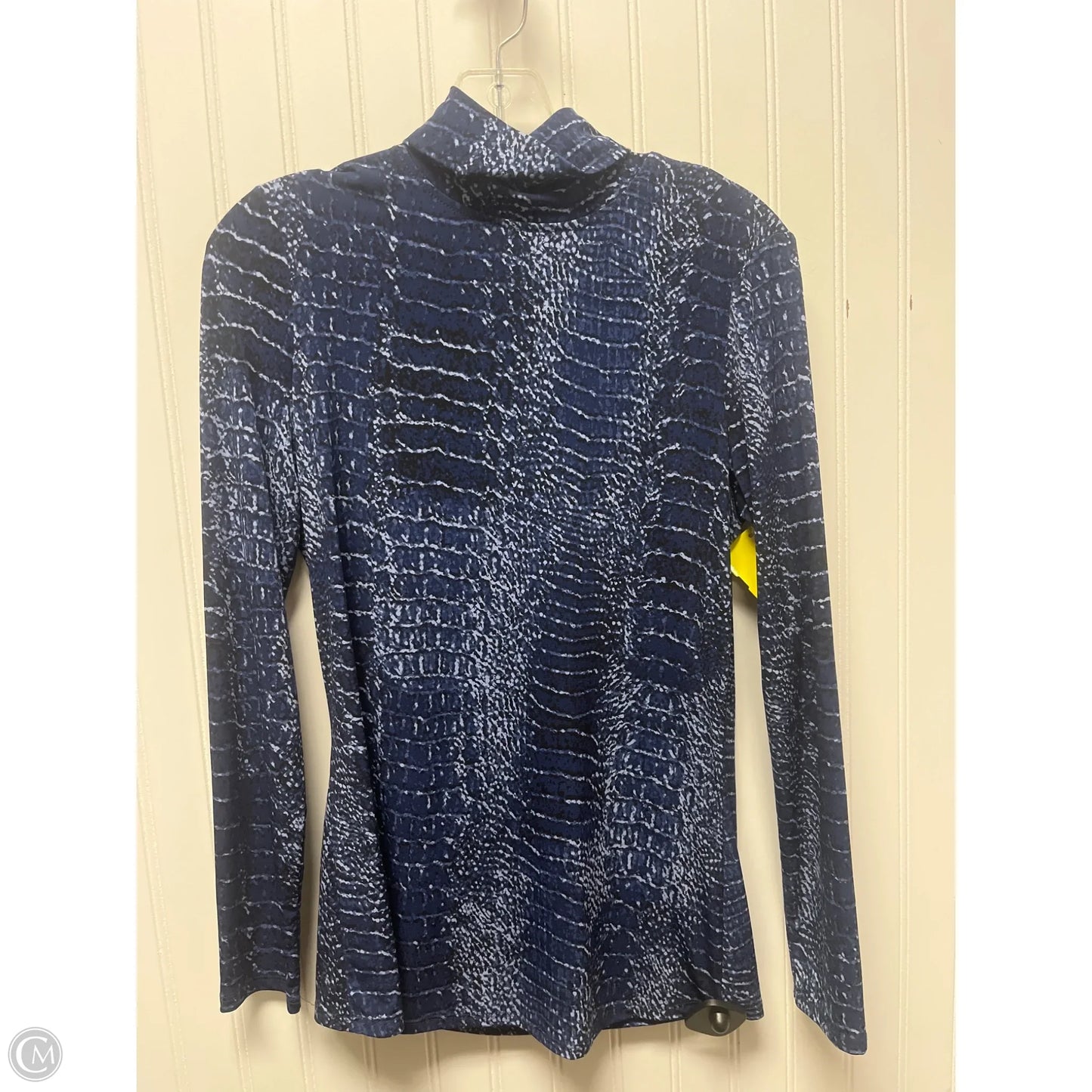 Top Long Sleeve Designer By Halston In Blue, Size: S
