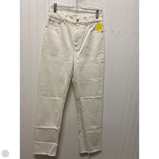 Jeans Straight By Madewell In Cream, Size: 2