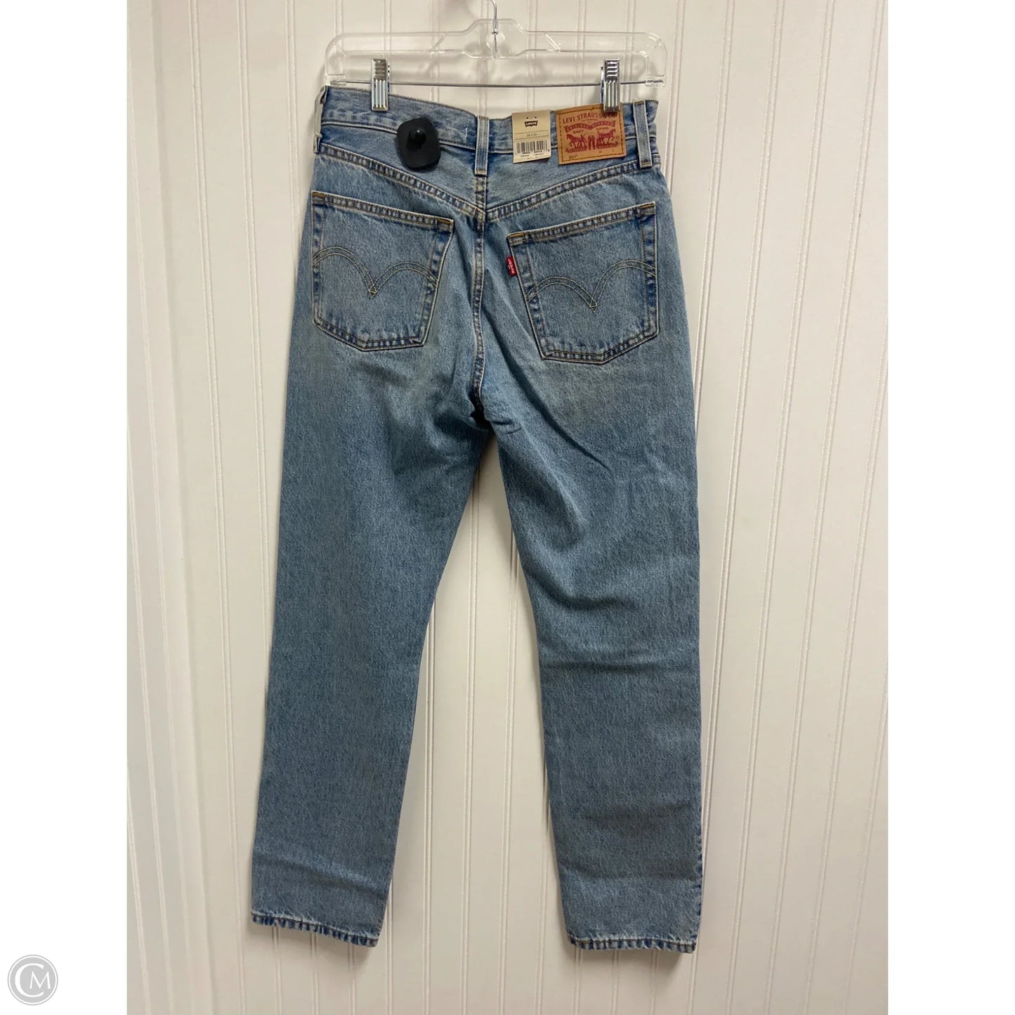 Jeans Straight By Levis In Blue Denim, Size: 2