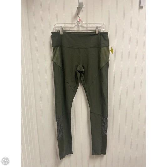 Athletic Leggings By Mondetta In Green, Size: L