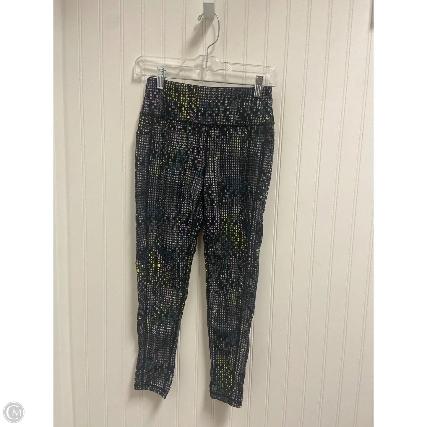 Athletic Leggings By Dkny In Black & Purple, Size: Sp