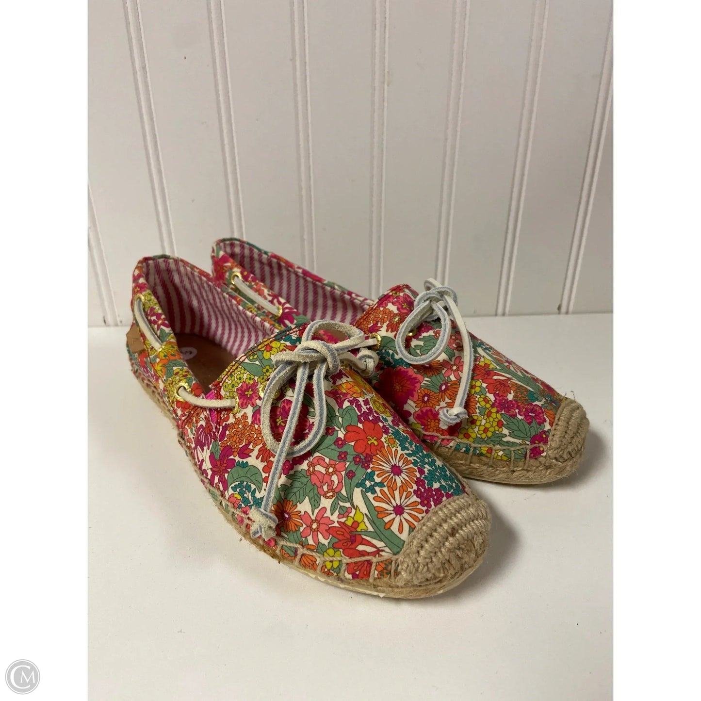 Shoes Flats By Sperry In Floral Print, Size: 7.5