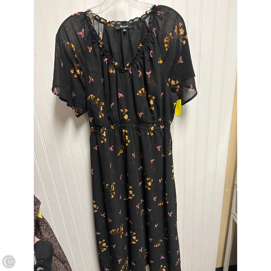 Dress Casual Midi By Madewell In Black, Size: M