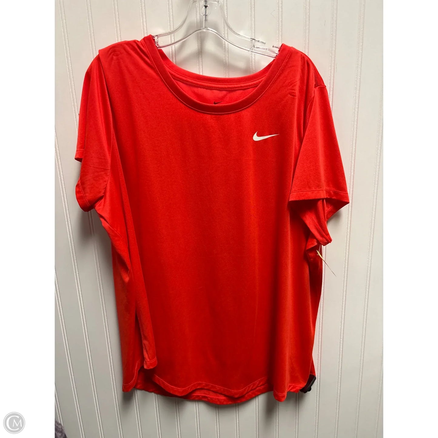 Top Short Sleeve By Nike In Orange, Size: 3x
