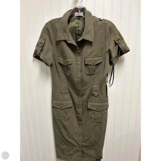 Dress Casual Short By Calvin Klein In Green, Size: M