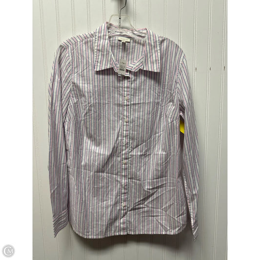 Top Long Sleeve By Talbots In Striped Pattern, Size: S