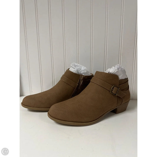 Boots Ankle Heels By Life Stride In Tan, Size: 7.5