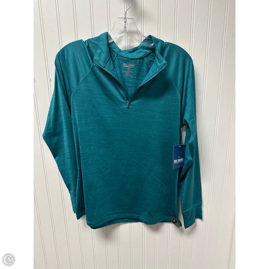 Athletic Top Long Sleeve Collar By Reel Legends In Teal, Size: M