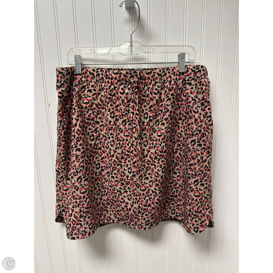 Skirt Mini & Short By Zenergy By Chicos In Animal Print, Size: 12