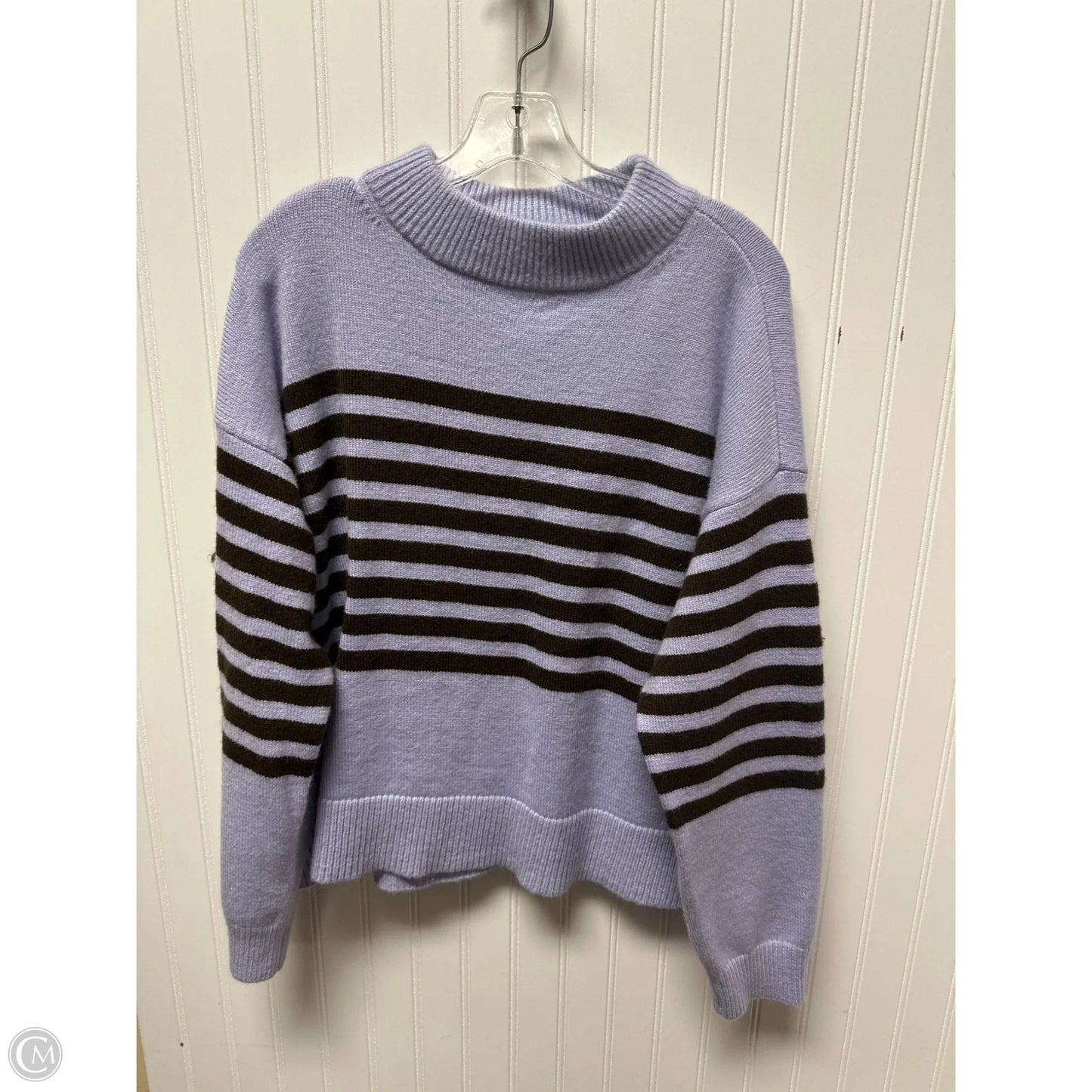 Sweater By Ann Taylor In Purple, Size: Xl