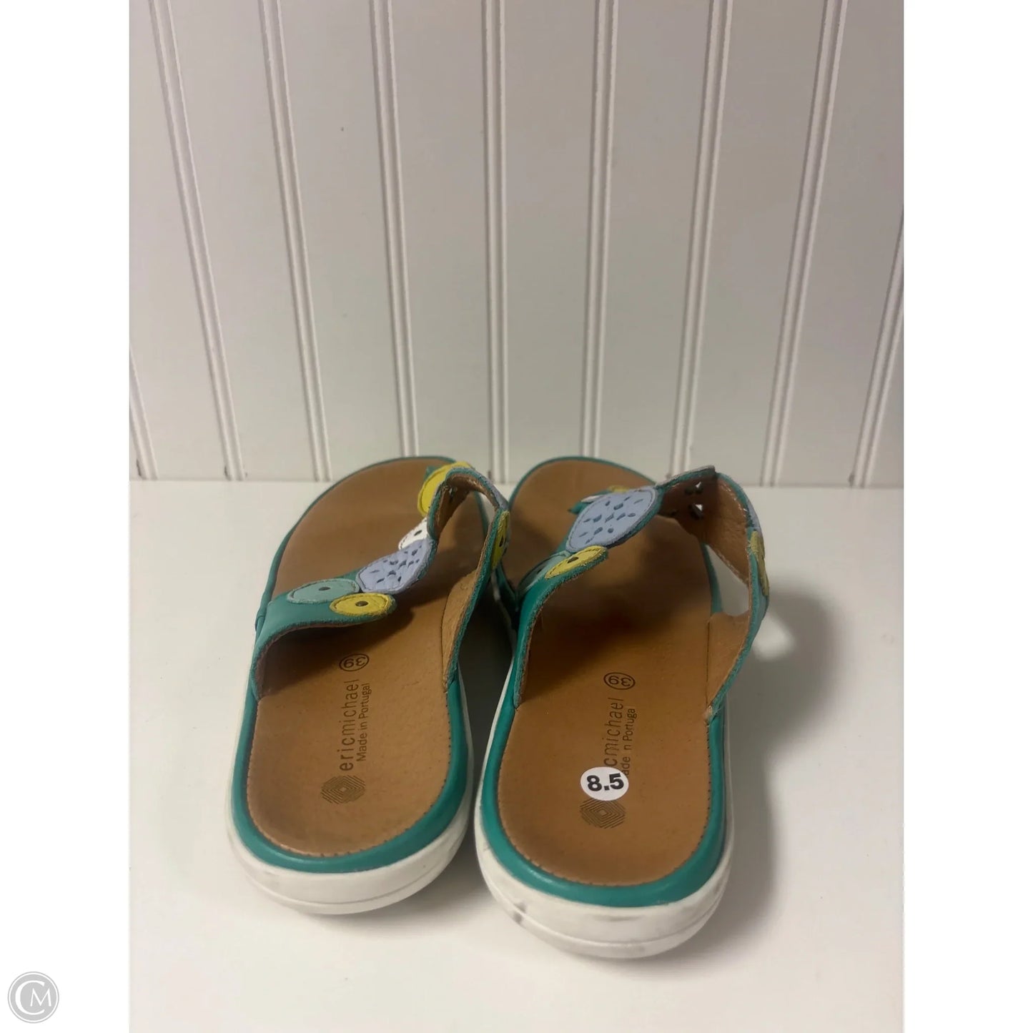 Sandals Flip Flops By Eric Michael London In Green, Size: 8.5