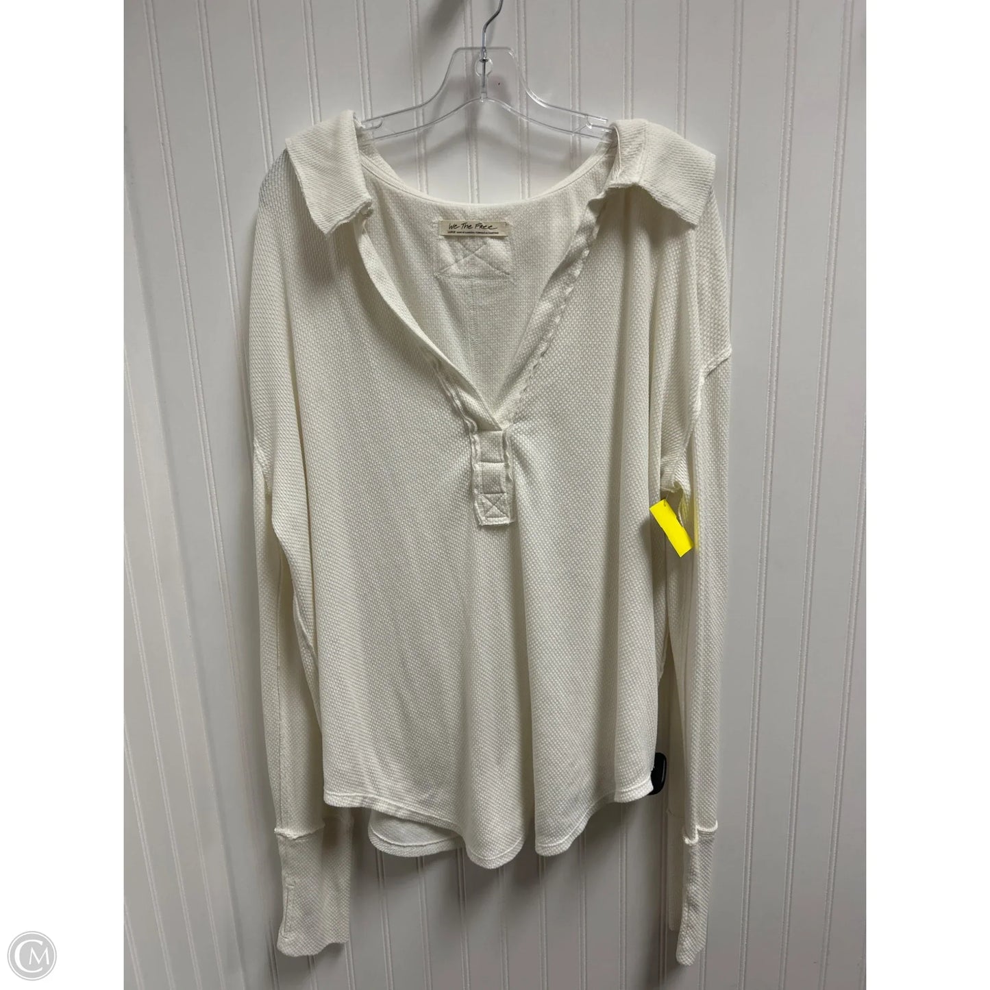 Top Long Sleeve By We The Free In Cream, Size: L