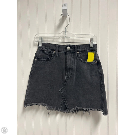 Skirt Mini & Short By Madewell In Black Denim, Size: 0