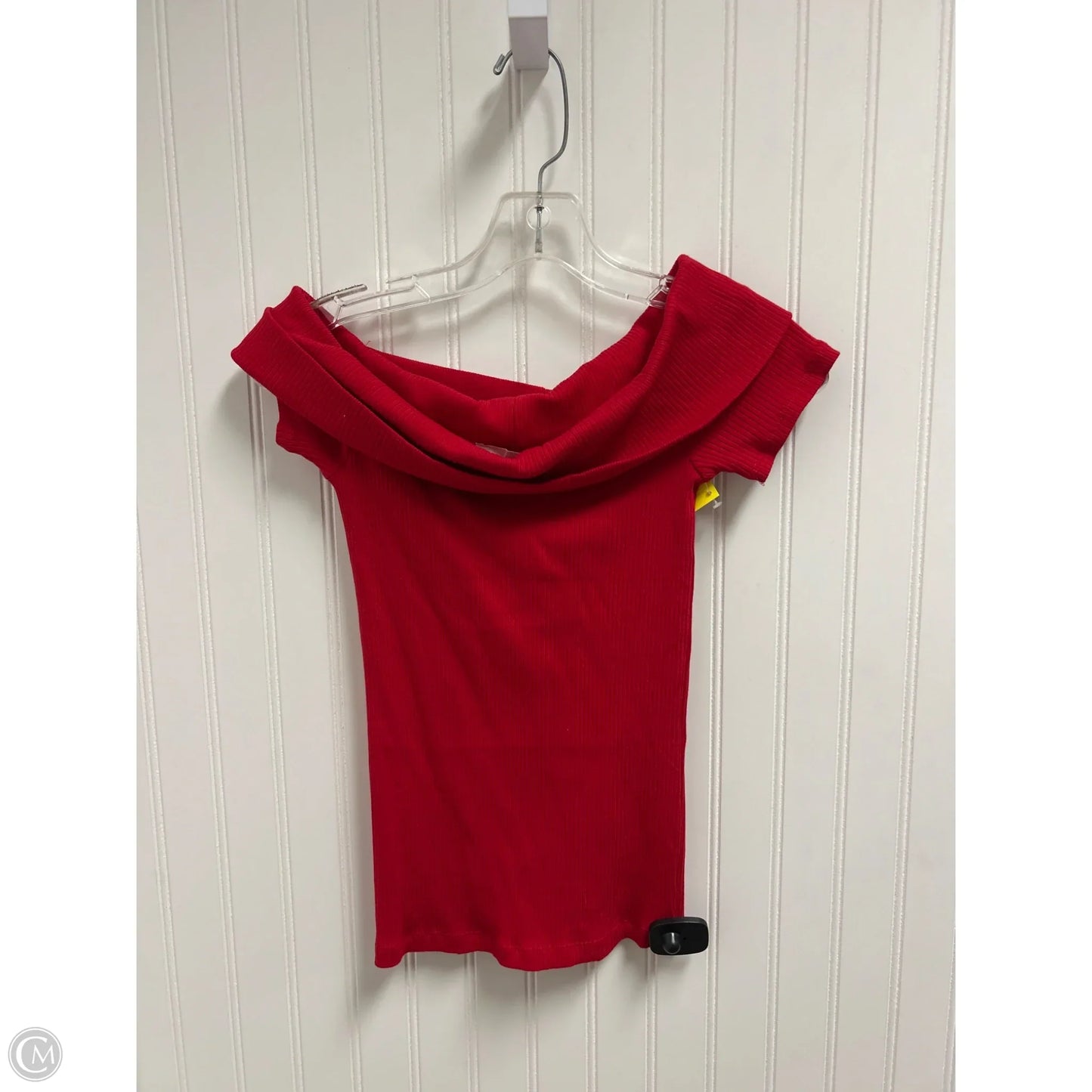Top Short Sleeve By Loft In Red, Size: S