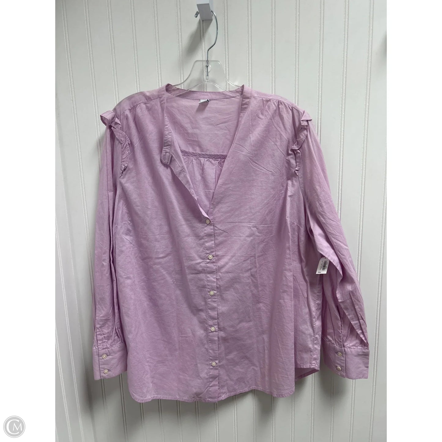 Top Long Sleeve Basic By Old Navy In Purple, Size: Xl