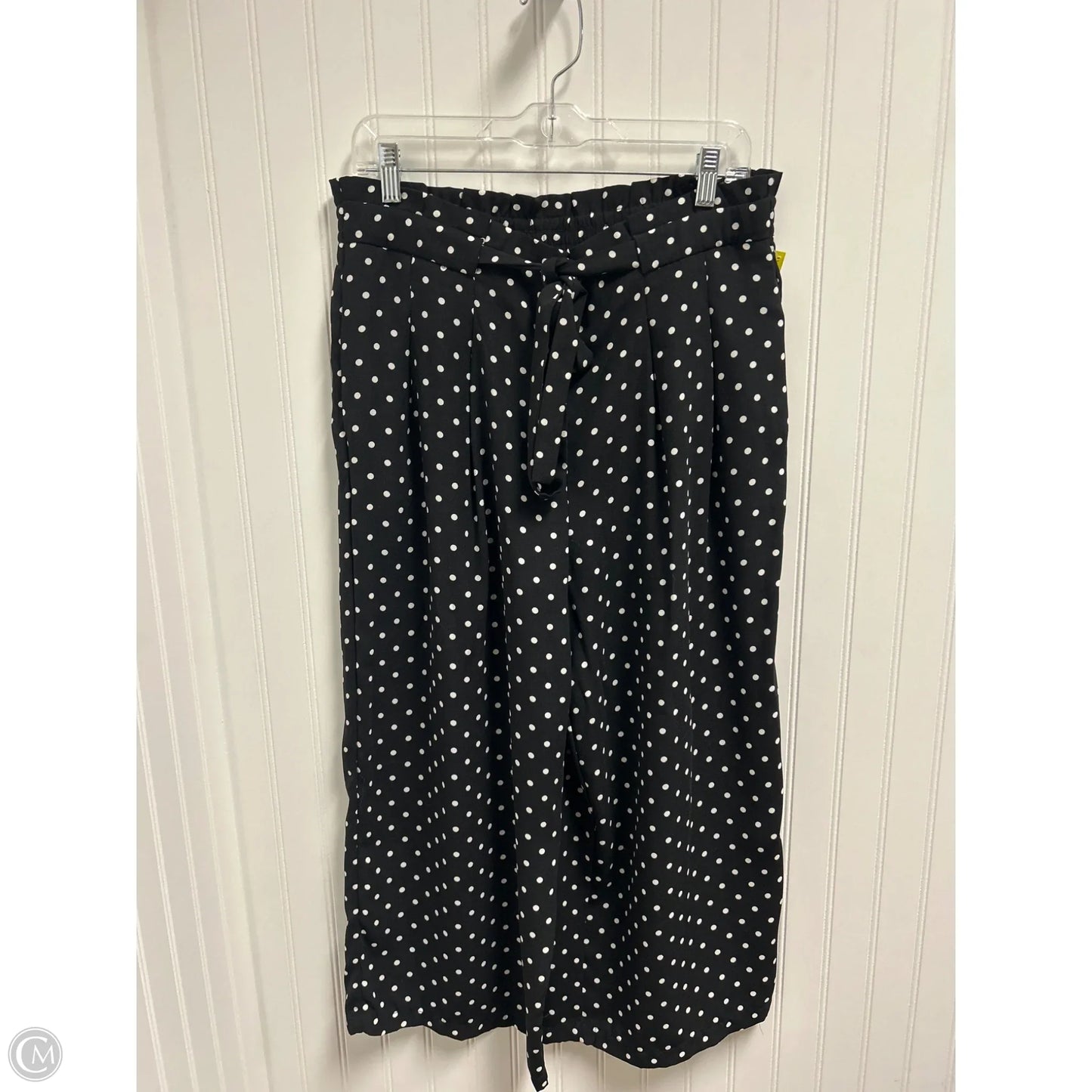 Pants Wide Leg By Adrienne Vittadini In Polkadot Pattern, Size: L