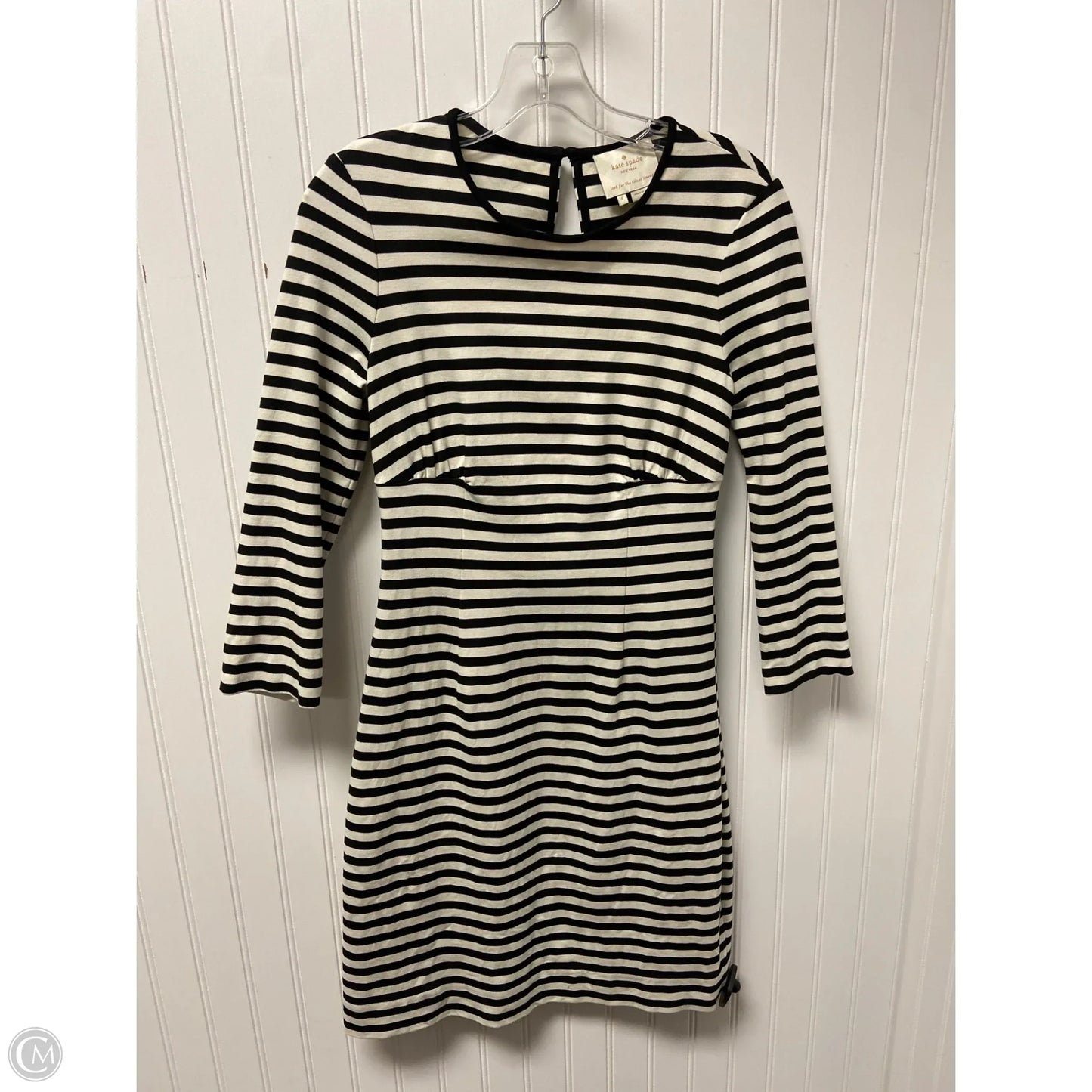 Dress Designer By Kate Spade In Striped Pattern, Size: L