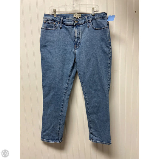 Jeans Straight By Madewell In Blue Denim, Size: 14