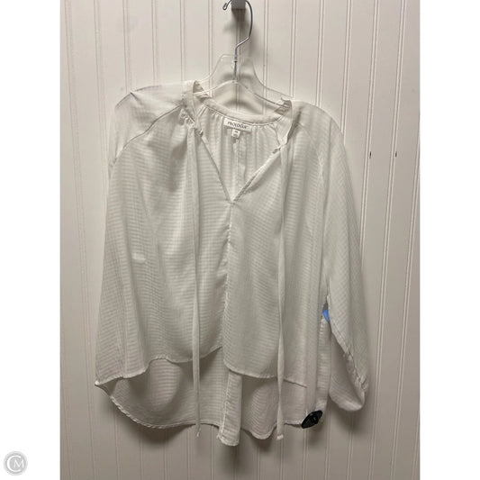 Top Long Sleeve By Prologue In White, Size: Xs