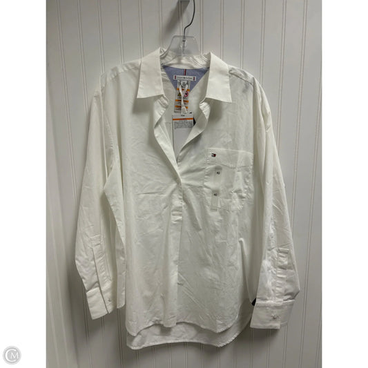 Top Long Sleeve Basic By Tommy Hilfiger In White, Size: L