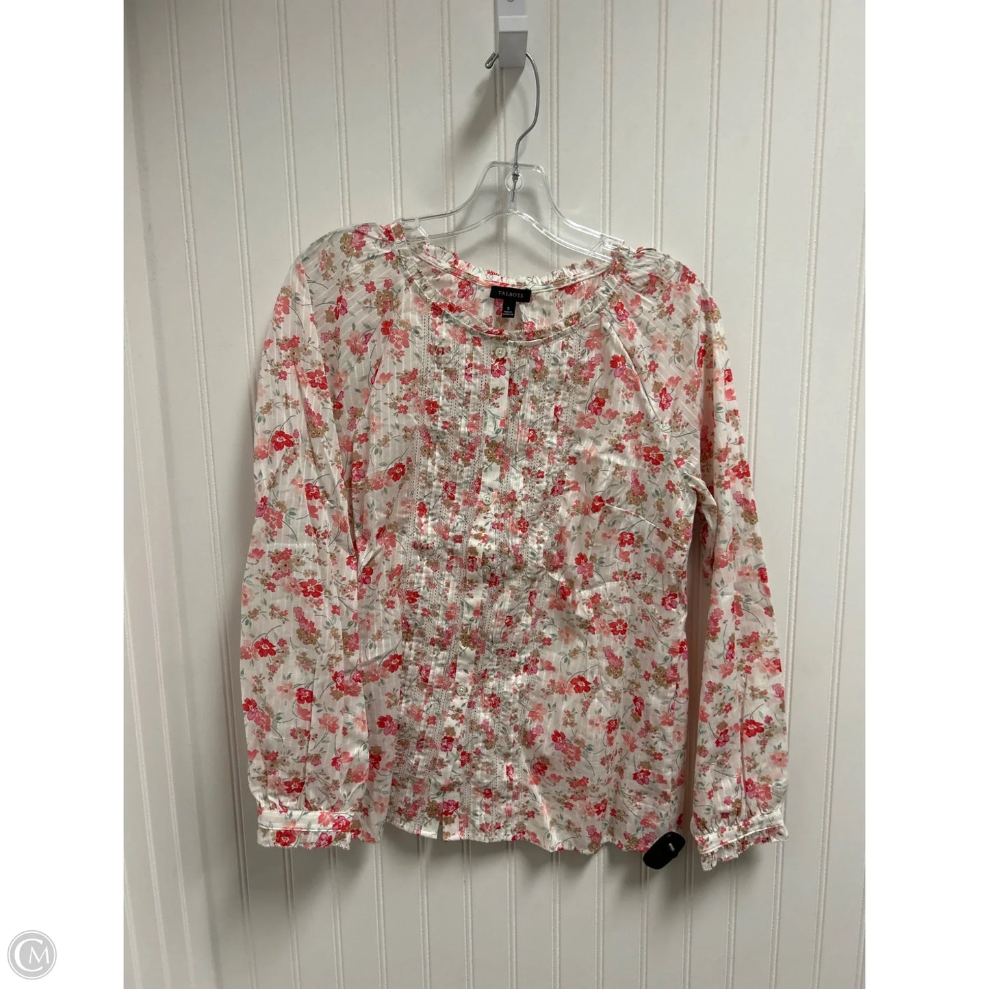 Top Long Sleeve By Talbots In Floral Print, Size: S