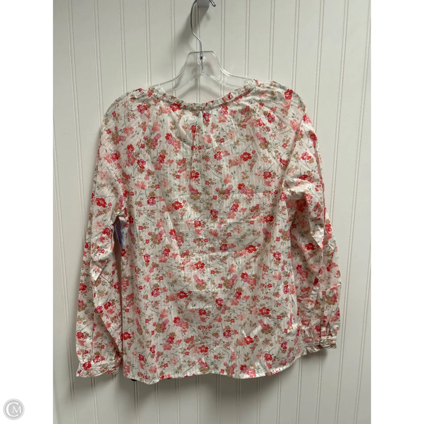 Top Long Sleeve By Talbots In Floral Print, Size: S