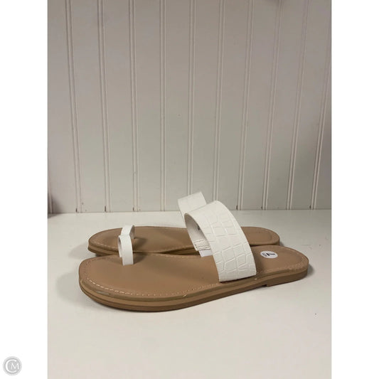Sandals Flats By Universal Thread In White, Size: 7