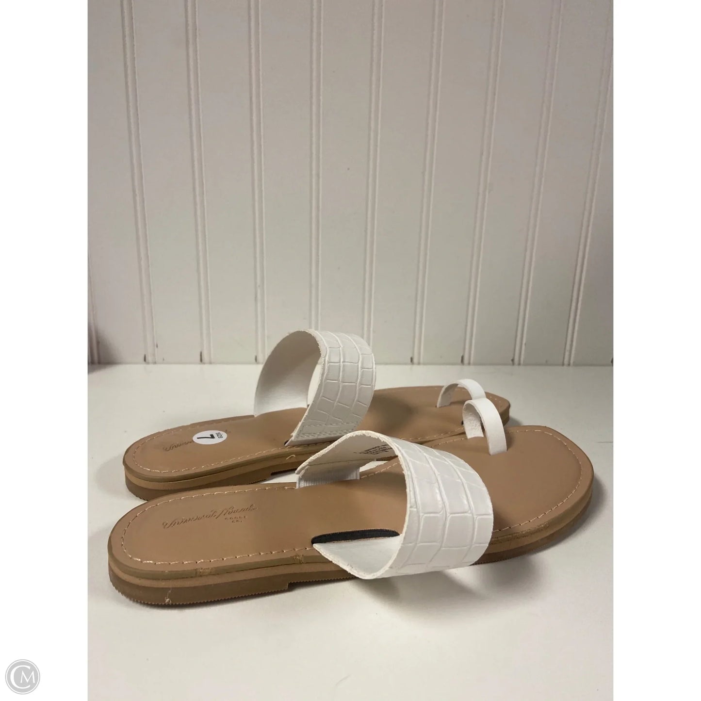 Sandals Flats By Universal Thread In White, Size: 7