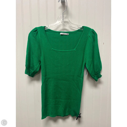 Sweater Short Sleeve By Staccato In Green, Size: S