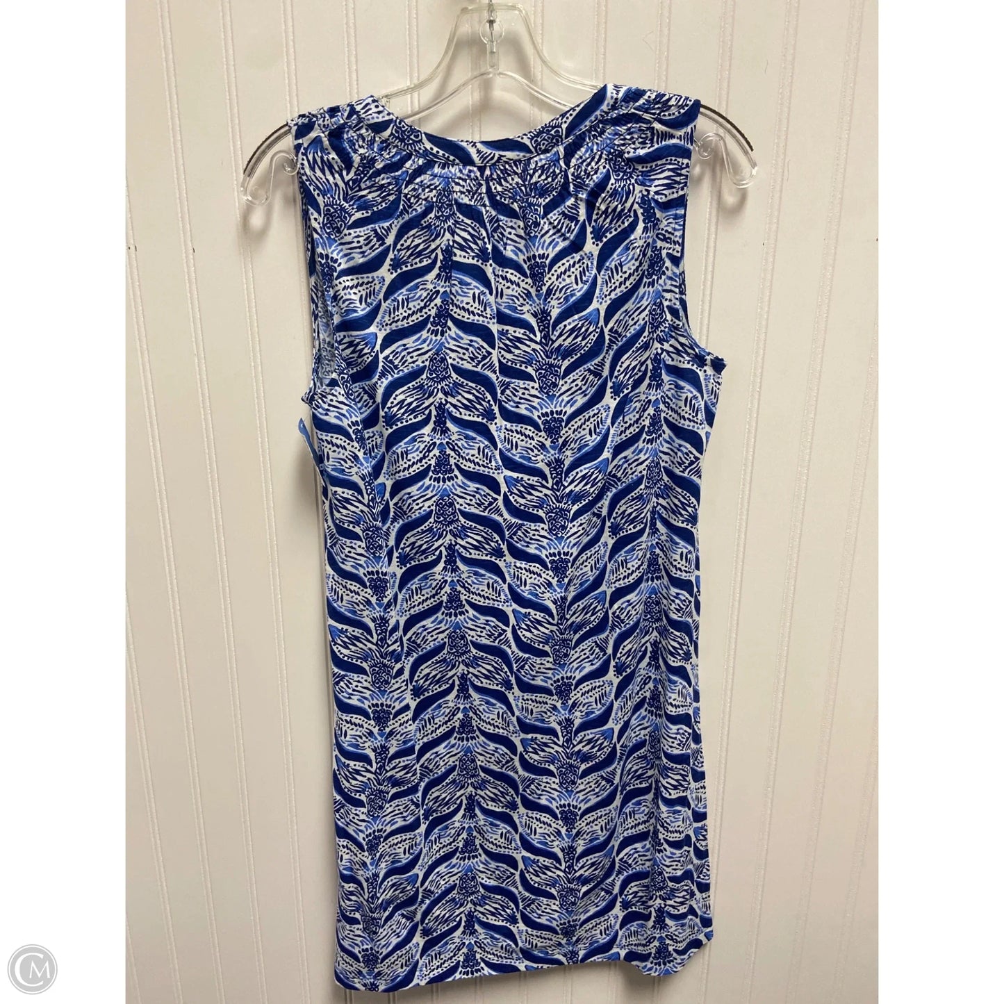 Dress Designer By Lilly Pulitzer In Blue & White, Size: S
