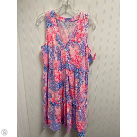 Dress Designer By Lilly Pulitzer In Pink & Purple, Size: S