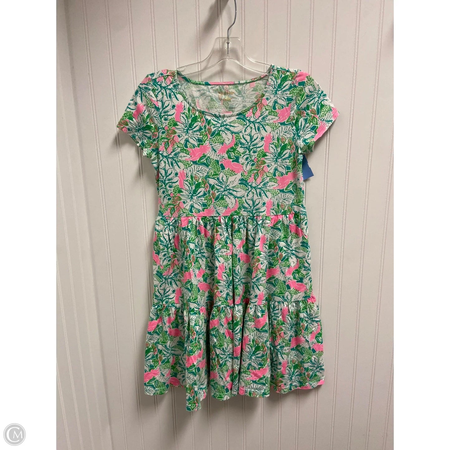 Dress Designer By Lilly Pulitzer In Green & Pink, Size: Xs