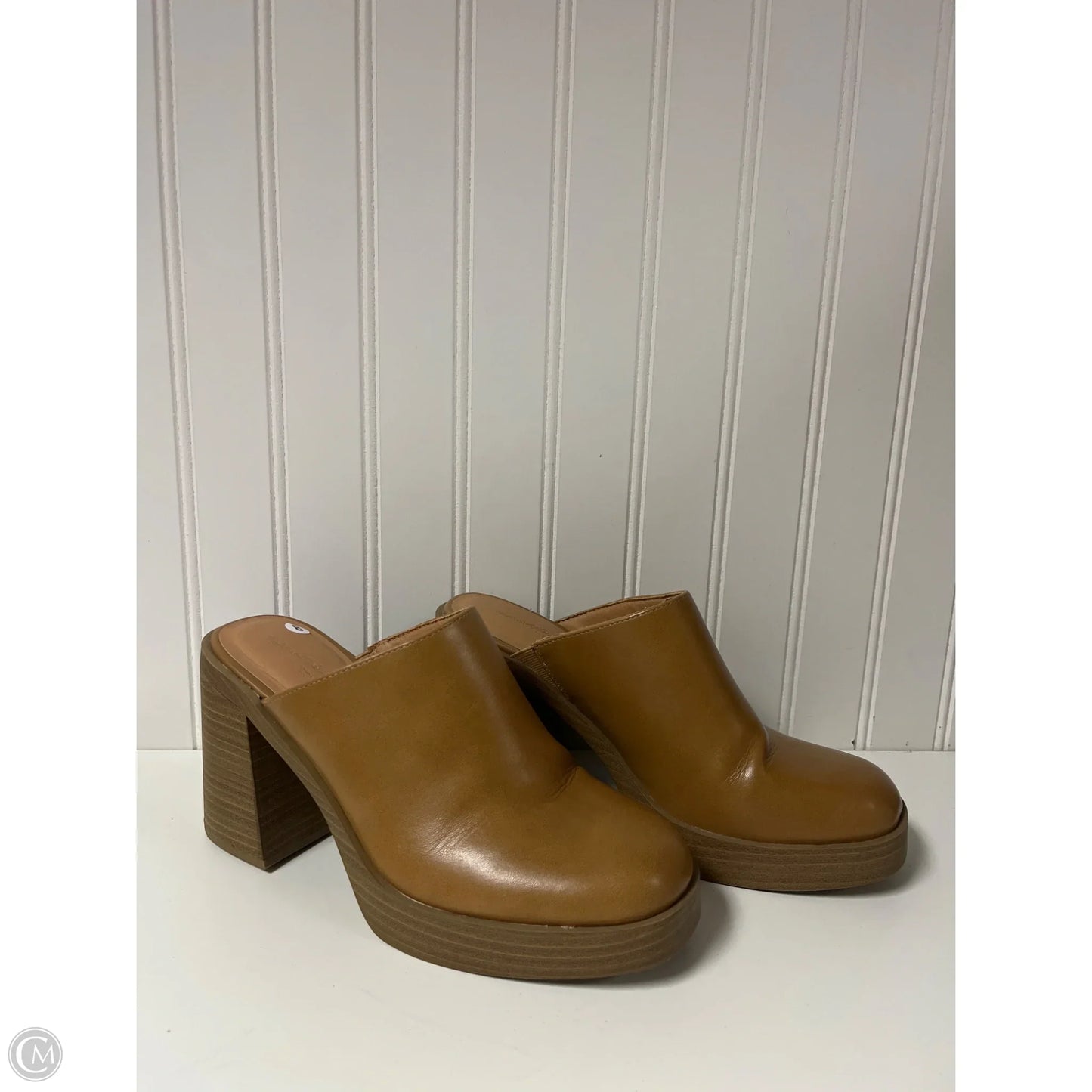 Shoes Heels Block By Universal Thread In Tan, Size: 8