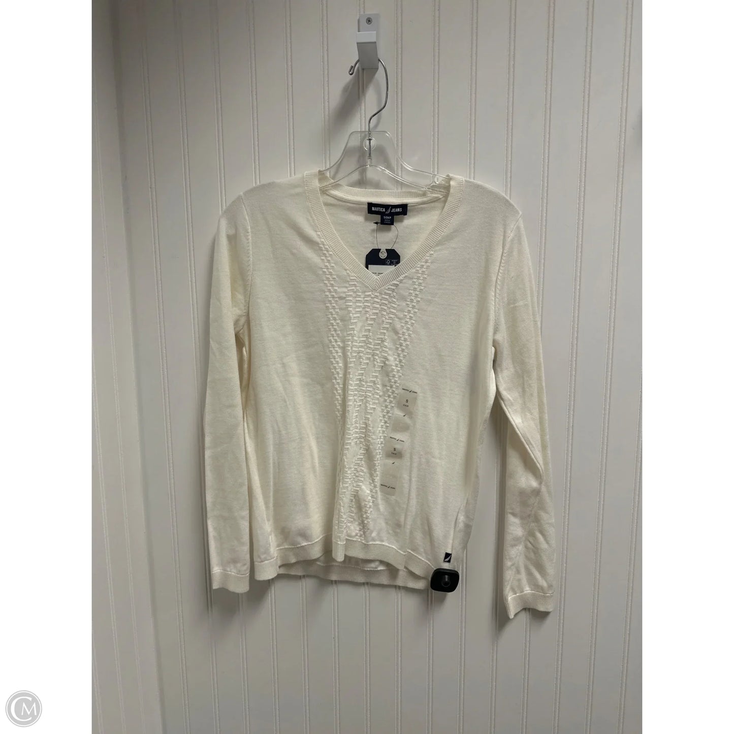 Sweater By Nautica In Cream, Size: S