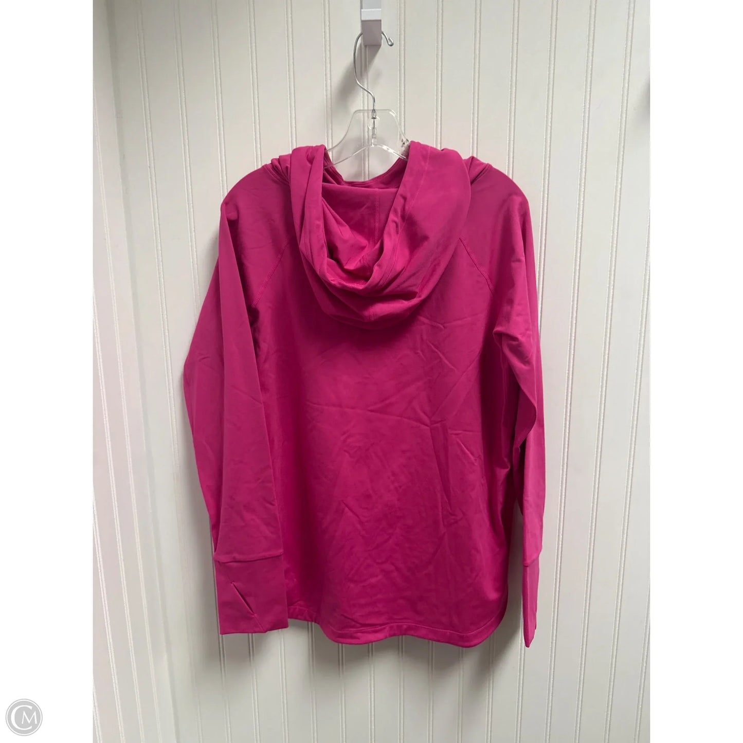 Athletic Top Long Sleeve Hoodie By Mono B In Pink, Size: M