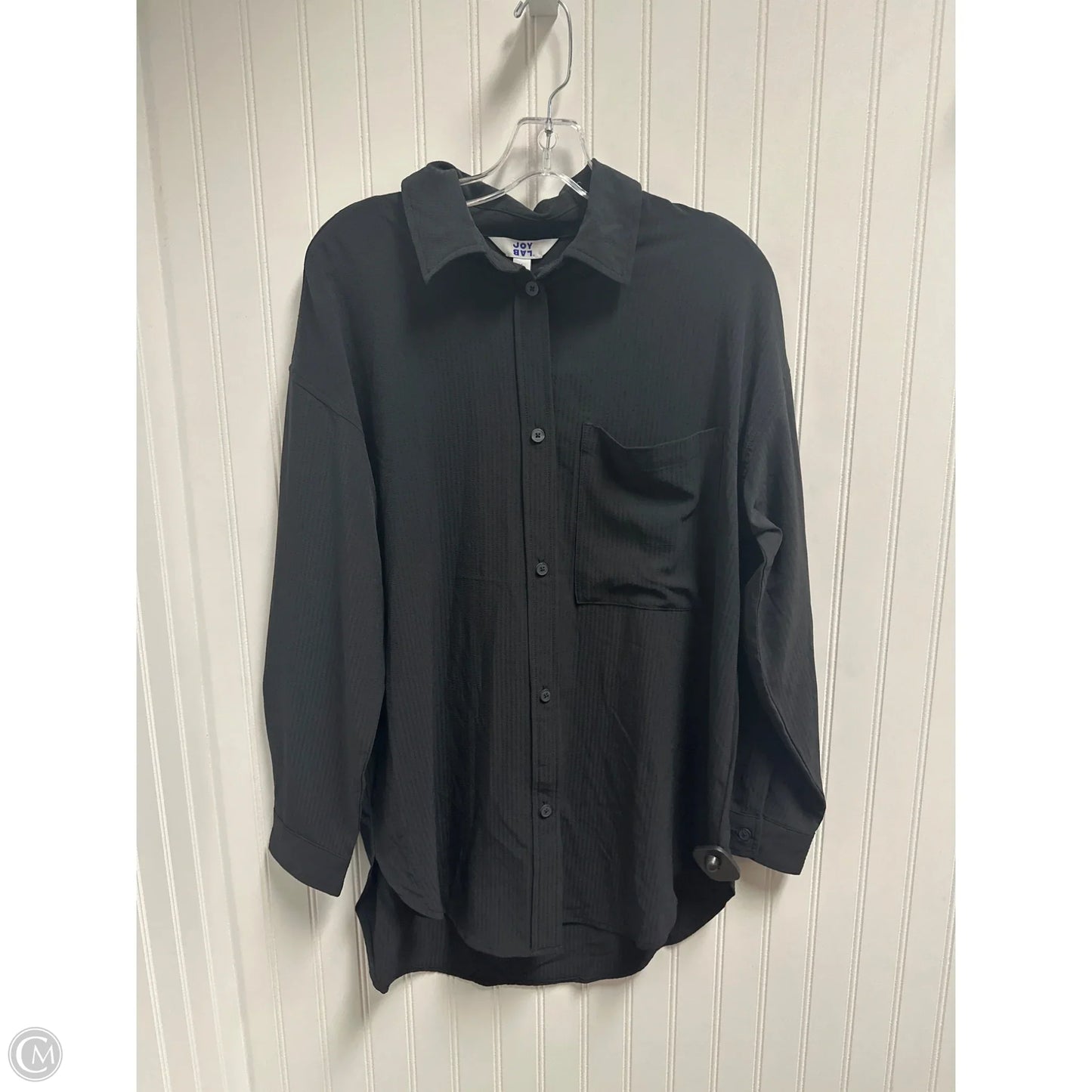 Top Long Sleeve By Joy Lab In Black, Size: S