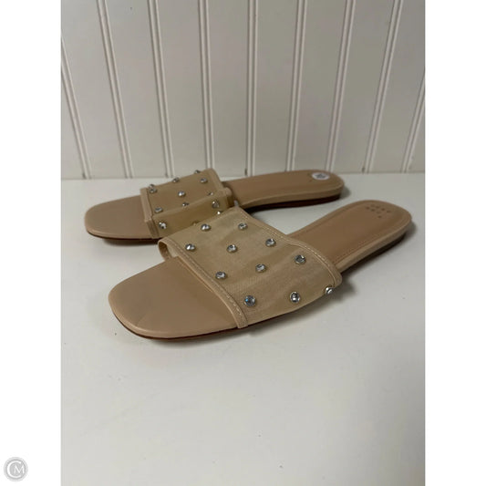 Sandals Flats By A New Day In Beige, Size: 10