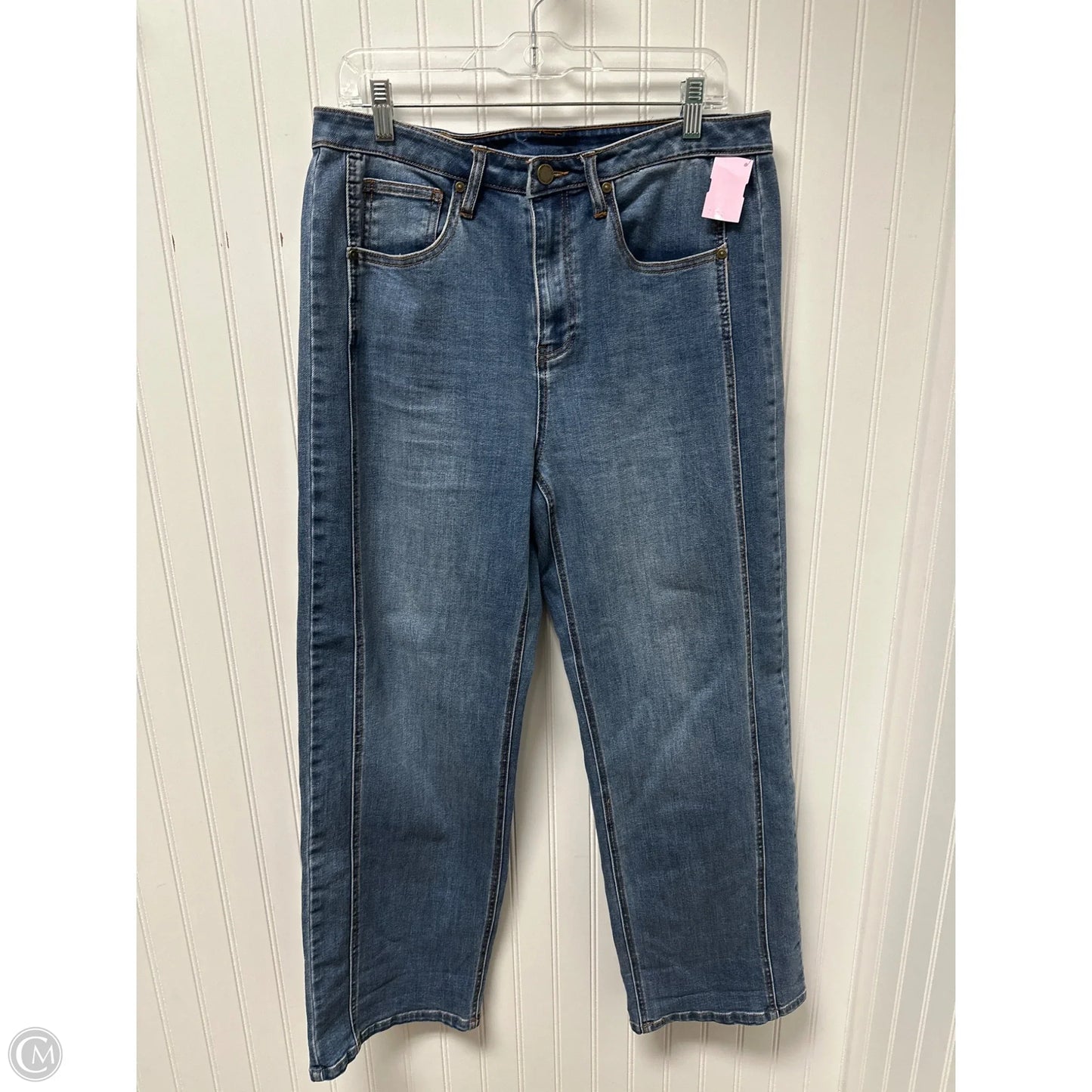Jeans Straight By Oat In Blue Denim, Size: 14