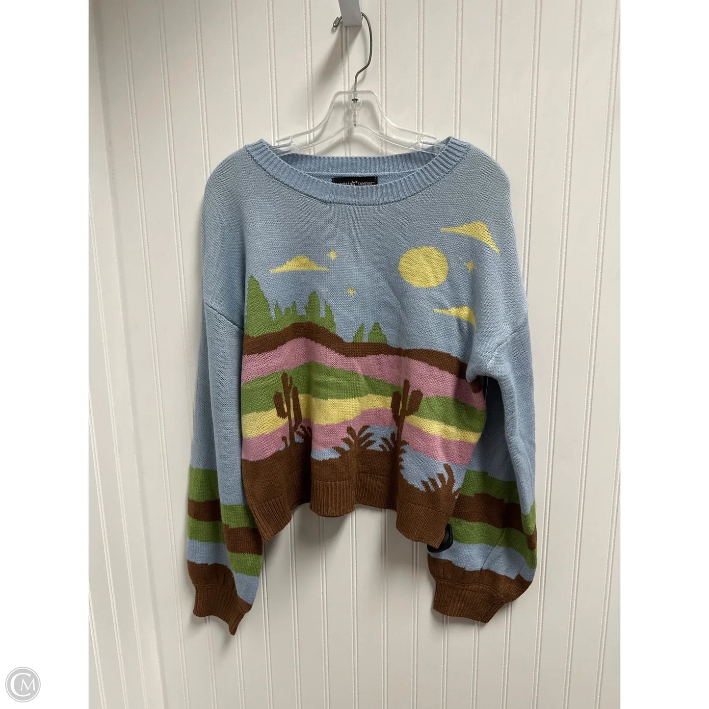 Sweater By Almost Famous In Blue, Size: Xl