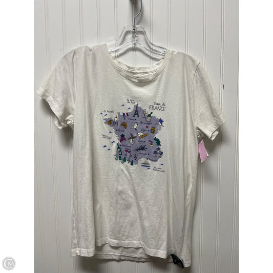 Top Short Sleeve Basic By J. Crew In White, Size: M